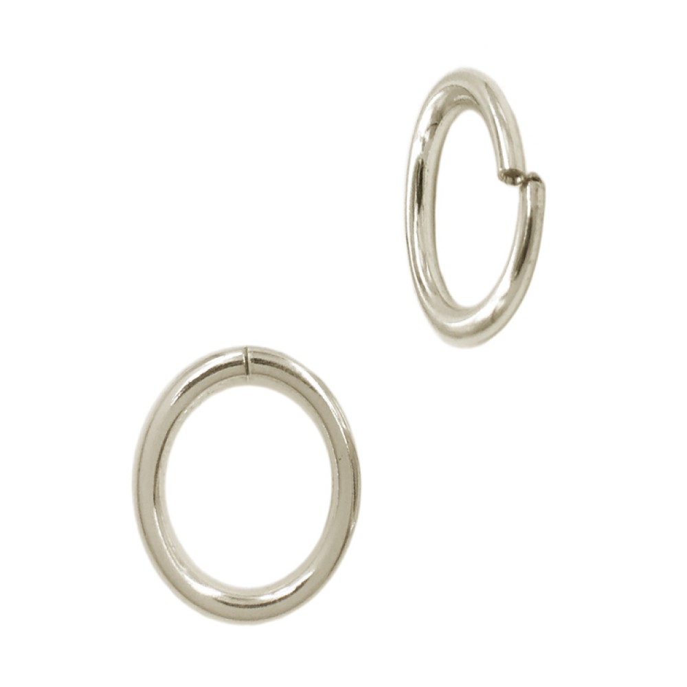 Oval Sterling Silver 14x19mm Locking Jump Ring