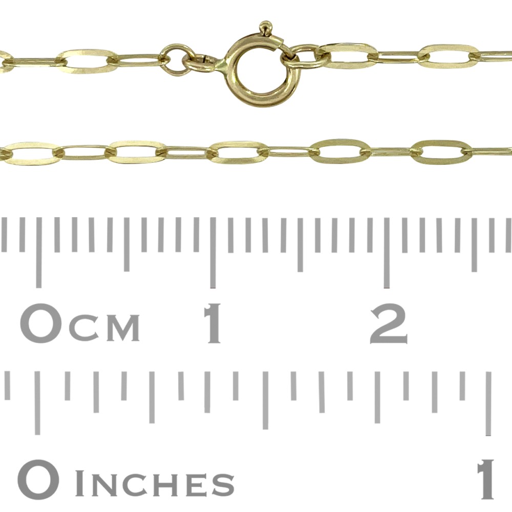Solid Gold Flat Figaro Chain - 3mm - Men's 14k Gold Chain - JAXXON