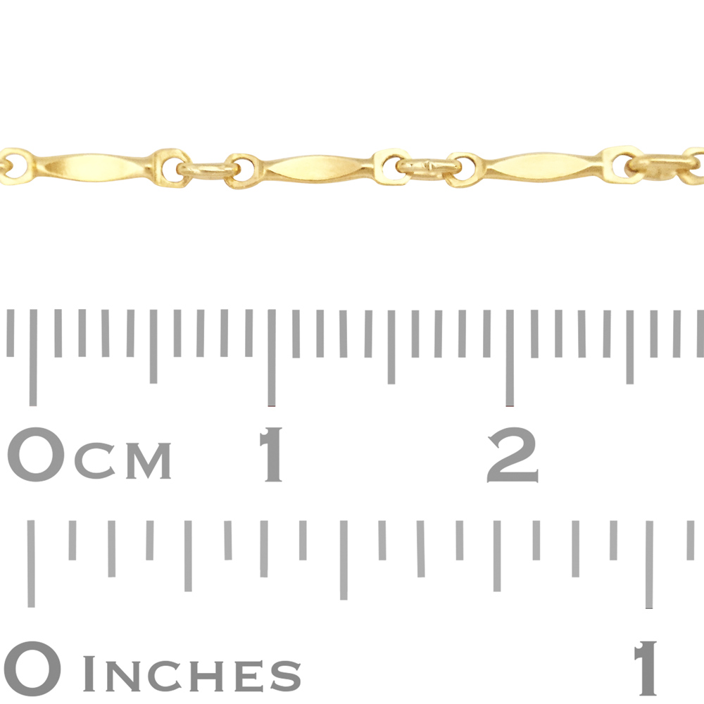 Gold Filled 1.8mm Dapped Bar Chain