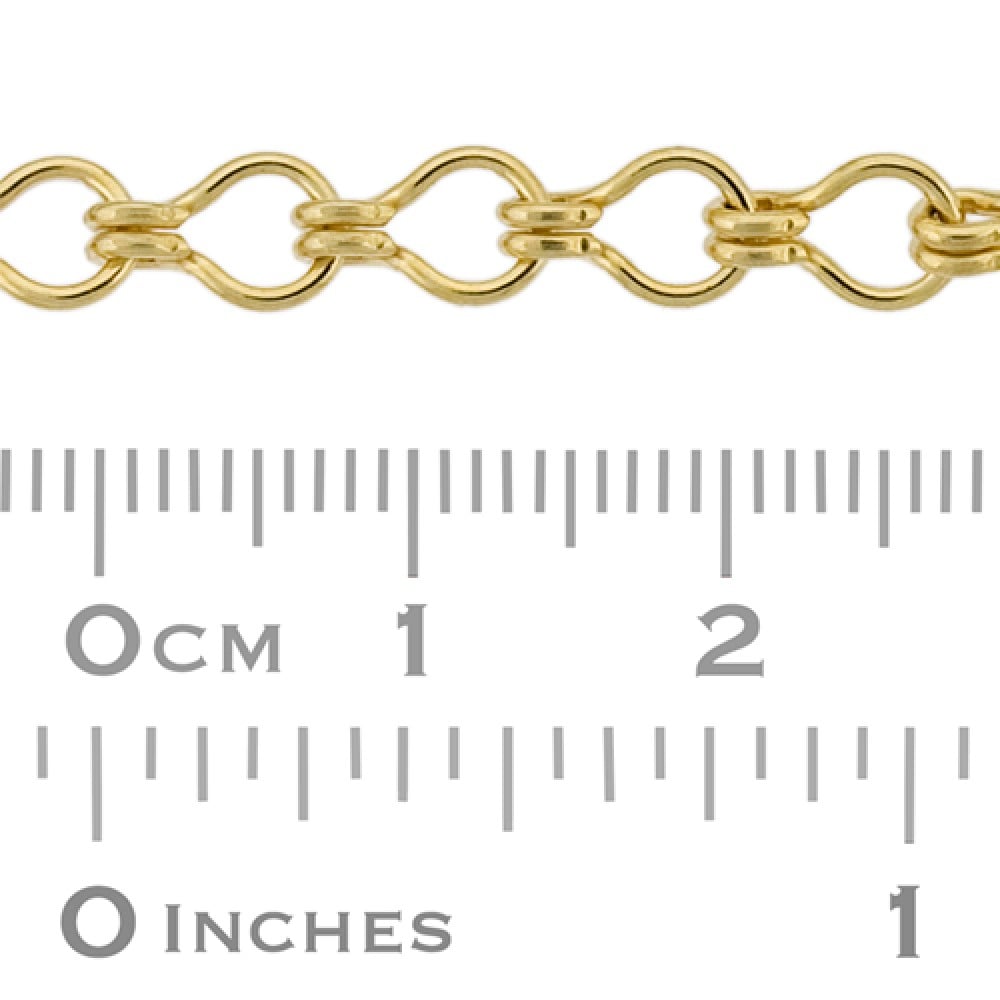 Gold Filled 5.1mm Ladder Link Cable Chain