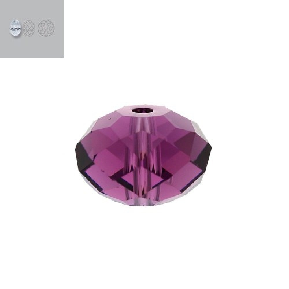 5040 Briolette Roundel Swarovski Crystal Bead