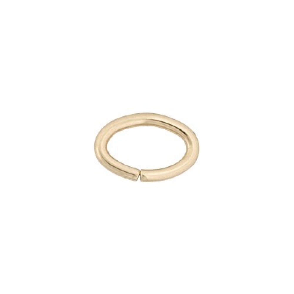 Oval 14K Gold Open Jump Ring